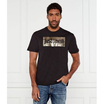 Just Cavalli T-shirt Regular Fit czarny XXL Just Cavalli T-shirt Regular Fit czarny XXL