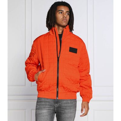 Calvin Klein Jeans Kurtka bomber QUILTED Regular Fit pomarańczowy L Calvin Klein Jeans Kurtka bomber QUILTED Regular Fit pomarańczowy L
