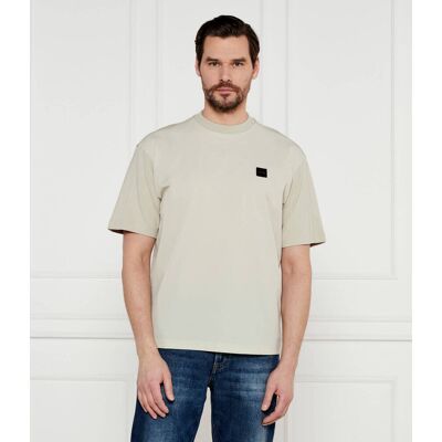Boss ORANGE T-shirt Te_nylonfront Relaxed fit beżowy XXL Boss ORANGE T-shirt Te_nylonfront Relaxed fit beżowy XXL