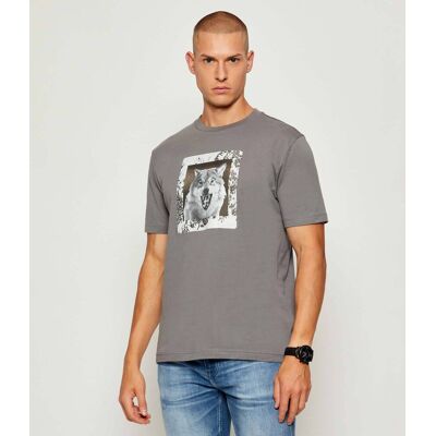 Boss ORANGE T-shirt Te_lupo Regular Fit szary XL Boss ORANGE T-shirt Te_lupo Regular Fit szary XL