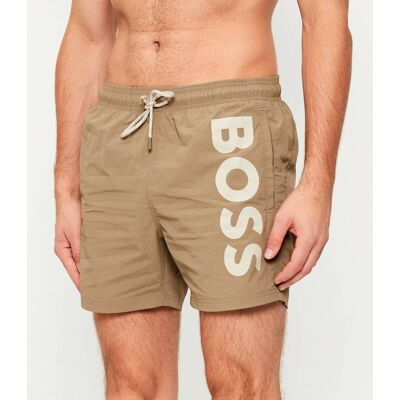 Boss BLACK Szorty kąpielowe OCTOPUS Regular Fit beżowy M Boss BLACK Szorty kąpielowe OCTOPUS Regular Fit beżowy M