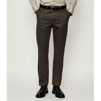 Calvin Klein Spodnie chino Slim Fit stretch oliwkowy 36/34 Calvin Klein Spodnie chino Slim Fit stretch oliwkowy 36/34