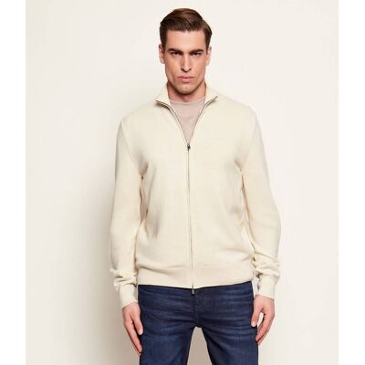 Boss BLACK Sweter Upalano-L Regular Fit beżowy M Boss BLACK Sweter Upalano-L Regular Fit beżowy M