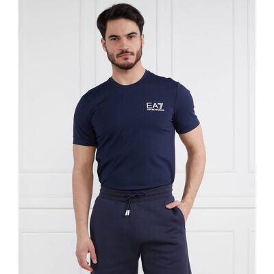 EA7 T-shirt Regular Fit granatowy L EA7 T-shirt Regular Fit granatowy L