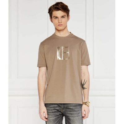 Boss GREEN T-shirt Tee 5 Regular Fit stretch brązowy S Boss GREEN T-shirt Tee 5 Regular Fit stretch brązowy S