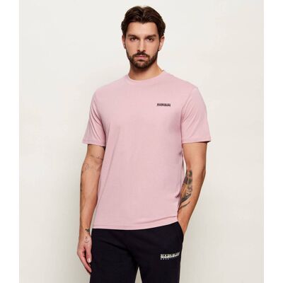 Napapijri T-shirt ZEPHYR P1T Regular Fit różowy S Napapijri T-shirt ZEPHYR P1T Regular Fit różowy S