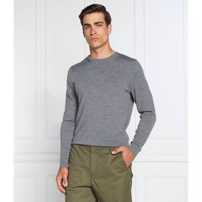 Calvin Klein Wełniany sweter Regular Fit grafitowy XL Calvin Klein Wełniany sweter Regular Fit grafitowy XL