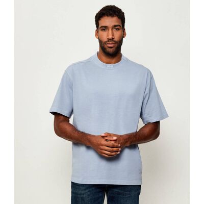 Boss ORANGE T-shirt Te_Dye Oversize fit błękitny XL Boss ORANGE T-shirt Te_Dye Oversize fit błękitny XL