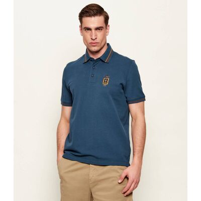 Aeronautica Militare Polo Slim Fit niebieski XXL Aeronautica Militare Polo Slim Fit niebieski XXL