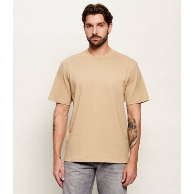 HUGO T-shirt Dapolino Relaxed fit beżowy XS HUGO T-shirt Dapolino Relaxed fit beżowy XS