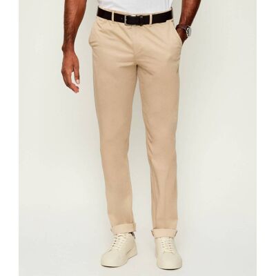 Tommy Hilfiger Spodnie chino Bleecker Slim Fit beżowy 38/34 Tommy Hilfiger Spodnie chino Bleecker Slim Fit beżowy 38/34