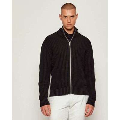 HUGO Sweter Sriton Regular Fit czarny XXL HUGO Sweter Sriton Regular Fit czarny XXL
