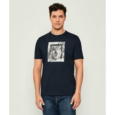 Boss ORANGE T-shirt Te_lupo Regular Fit granatowy XL Boss ORANGE T-shirt Te_lupo Regular Fit granatowy XL