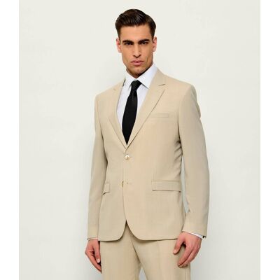 HUGO Wełniana marynarka Arti253X Extra slim fit beżowy 54 HUGO Wełniana marynarka Arti253X Extra slim fit beżowy 54
