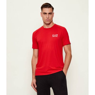 EA7 T-shirt Regular Fit czerwony L EA7 T-shirt Regular Fit czerwony L