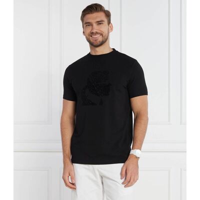 Karl Lagerfeld T-shirt CREWNECK Regular Fit czarny L Karl Lagerfeld T-shirt CREWNECK Regular Fit czarny L