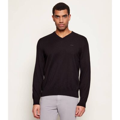 Boss BLACK Sweter Upacello-L Regular Fit czarny XL Boss BLACK Sweter Upacello-L Regular Fit czarny XL