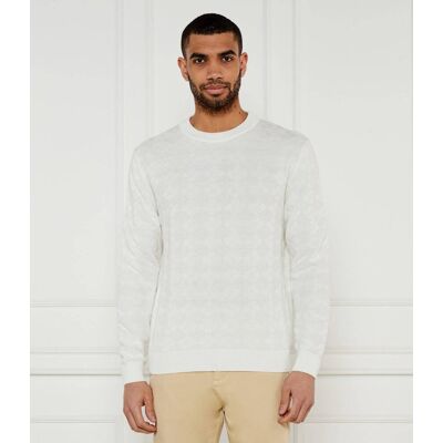 HUGO Sweter Sargyle Loose fit biały XXL HUGO Sweter Sargyle Loose fit biały XXL