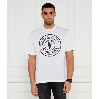 Versace Jeans Couture T-shirt Relaxed fit biały L Versace Jeans Couture T-shirt Relaxed fit biały L
