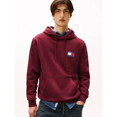 Tommy Jeans Bluza Regular Fit bordowy M Tommy Jeans Bluza Regular Fit bordowy M