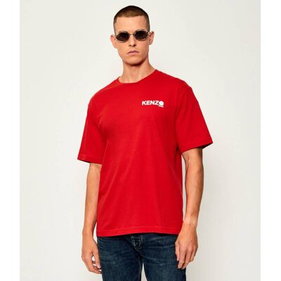 Kenzo T-shirt BOKE FLOWER 2.0 Classic fit czerwony M Kenzo T-shirt BOKE FLOWER 2.0 Classic fit czerwony M