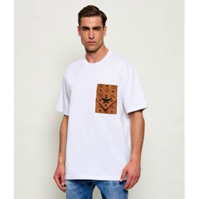 MCM T-shirt Relaxed fit biały L MCM T-shirt Relaxed fit biały L