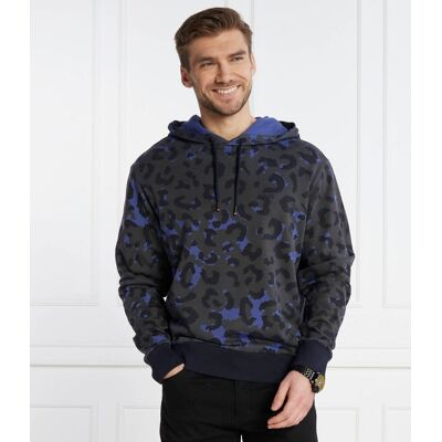 Boss ORANGE Bluza We_Leopard Regular Fit grafitowy L Boss ORANGE Bluza We_Leopard Regular Fit grafitowy L