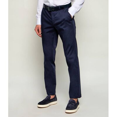 Sand Copenhagen Spodnie chino Craig SS Slim Fit granatowy 56 Sand Copenhagen Spodnie chino Craig SS Slim Fit granatowy 56