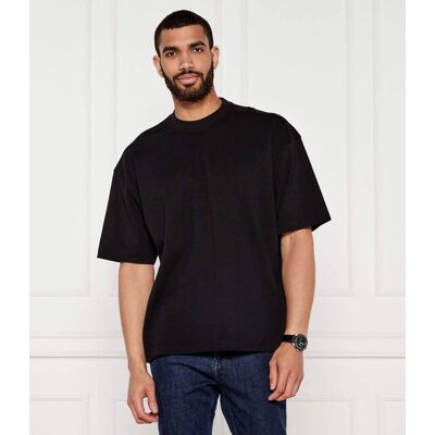 Boss ORANGE T-shirt Te_Rounded Oversize fit czarny M Boss ORANGE T-shirt Te_Rounded Oversize fit czarny M