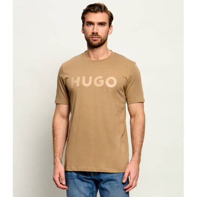 HUGO T-shirt Dulivio Regular Fit camel M HUGO T-shirt Dulivio Regular Fit camel M