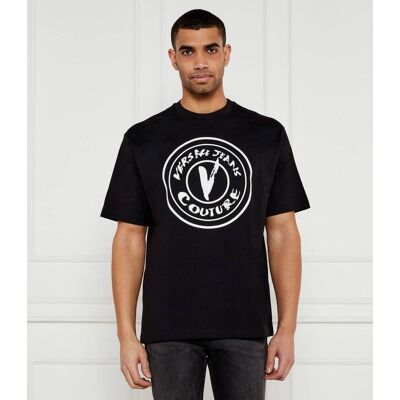 Versace Jeans Couture T-shirt Relaxed fit czarny XL Versace Jeans Couture T-shirt Relaxed fit czarny XL