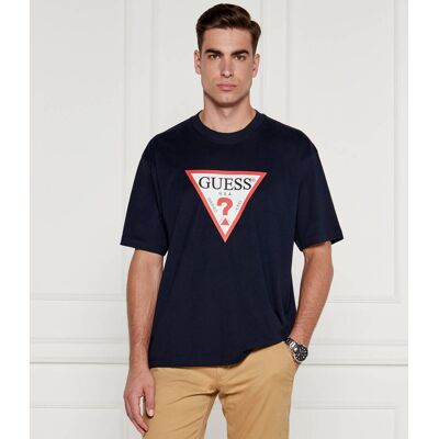 Guess Jeans T-shirt Oversize fit granatowy XL Guess Jeans T-shirt Oversize fit granatowy XL