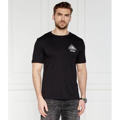 HUGO T-shirt Dedico Regular Fit czarny L HUGO T-shirt Dedico Regular Fit czarny L