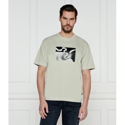 Boss ORANGE T-shirt Te_Barragan Regular Fit beżowy M Boss ORANGE T-shirt Te_Barragan Regular Fit beżowy M