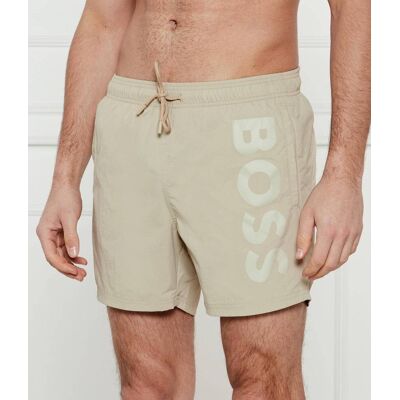 Boss BLACK Szorty kąpielowe Octopus Regular Fit beżowy M Boss BLACK Szorty kąpielowe Octopus Regular Fit beżowy M