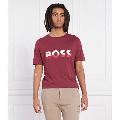 Boss GREEN T-shirt Tee 1 Regular Fit bordowy S Boss GREEN T-shirt Tee 1 Regular Fit bordowy S