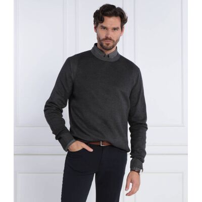 Joop! Wełniany sweter Marius Regular Fit grafitowy M Joop! Wełniany sweter Marius Regular Fit grafitowy M