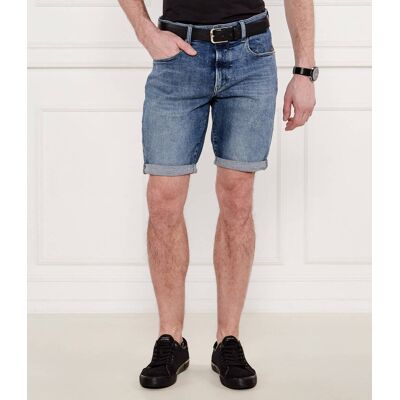 G- Star Raw Jeansowe szorty 3301 Slim Fit stretch niebieski 34 G- Star Raw Jeansowe szorty 3301 Slim Fit stretch niebieski 34