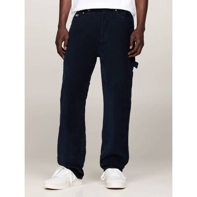 Tommy Jeans Spodnie Relaxed fit sztruks granatowy 32/32 Tommy Jeans Spodnie Relaxed fit sztruks granatowy 32/32