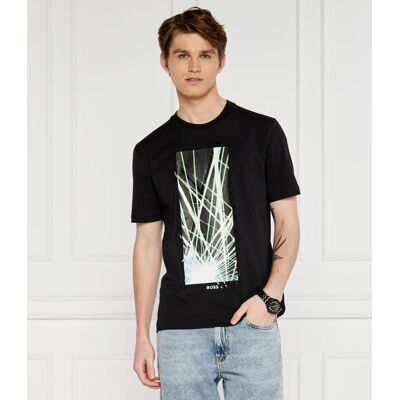 Boss GREEN T-shirt Tee 6 Regular Fit stretch czarny XXL Boss GREEN T-shirt Tee 6 Regular Fit stretch czarny XXL