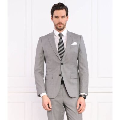 Boss BLACK Wełniana marynarka H-Huge-MM-224 Slim Fit szary 28 Boss BLACK Wełniana marynarka H-Huge-MM-224 Slim Fit szary 28