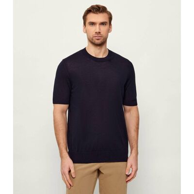 Boss BLACK Wełniany sweter H-Umauro Regular Fit granatowy S Boss BLACK Wełniany sweter H-Umauro Regular Fit granatowy S