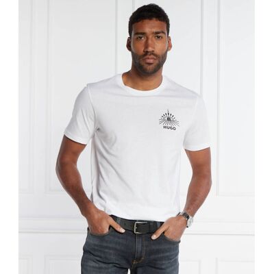 HUGO T-shirt Dedico Regular Fit biały XXL HUGO T-shirt Dedico Regular Fit biały XXL