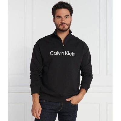 Calvin Klein Bluza HERO LOGO QUARTER ZIP Comfort fit czarny S Calvin Klein Bluza HERO LOGO QUARTER ZIP Comfort fit czarny S