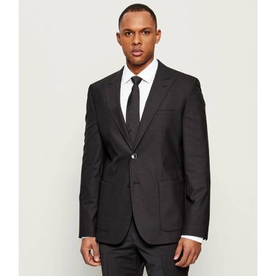 HUGO Wełniana marynarka Arti261F2X Extra slim fit czarny 50 HUGO Wełniana marynarka Arti261F2X Extra slim fit czarny 50