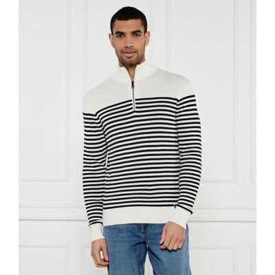 Tommy Hilfiger Sweter Regular Fit ecru M Tommy Hilfiger Sweter Regular Fit ecru M