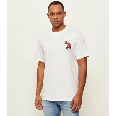 HUGO T-shirt Dikerd Relaxed fit ecru S HUGO T-shirt Dikerd Relaxed fit ecru S