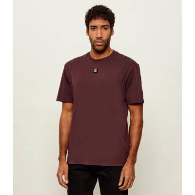 HUGO T-shirt Dalile Regular Fit bordowy XXL HUGO T-shirt Dalile Regular Fit bordowy XXL