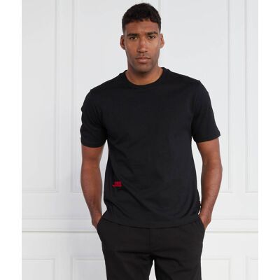 Boss ORANGE T-shirt TEESEVENFLASH Relaxed fit czarny M Boss ORANGE T-shirt TEESEVENFLASH Relaxed fit czarny M