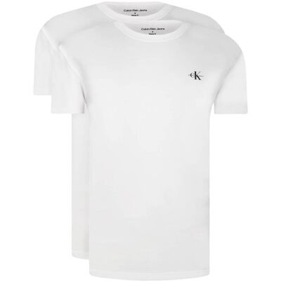 Calvin Klein Jeans T-shirt 2-pack Regular Fit biały XL Calvin Klein Jeans T-shirt 2-pack Regular Fit biały XL